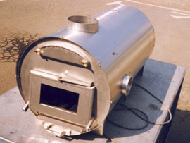 間伐材用ストーブ